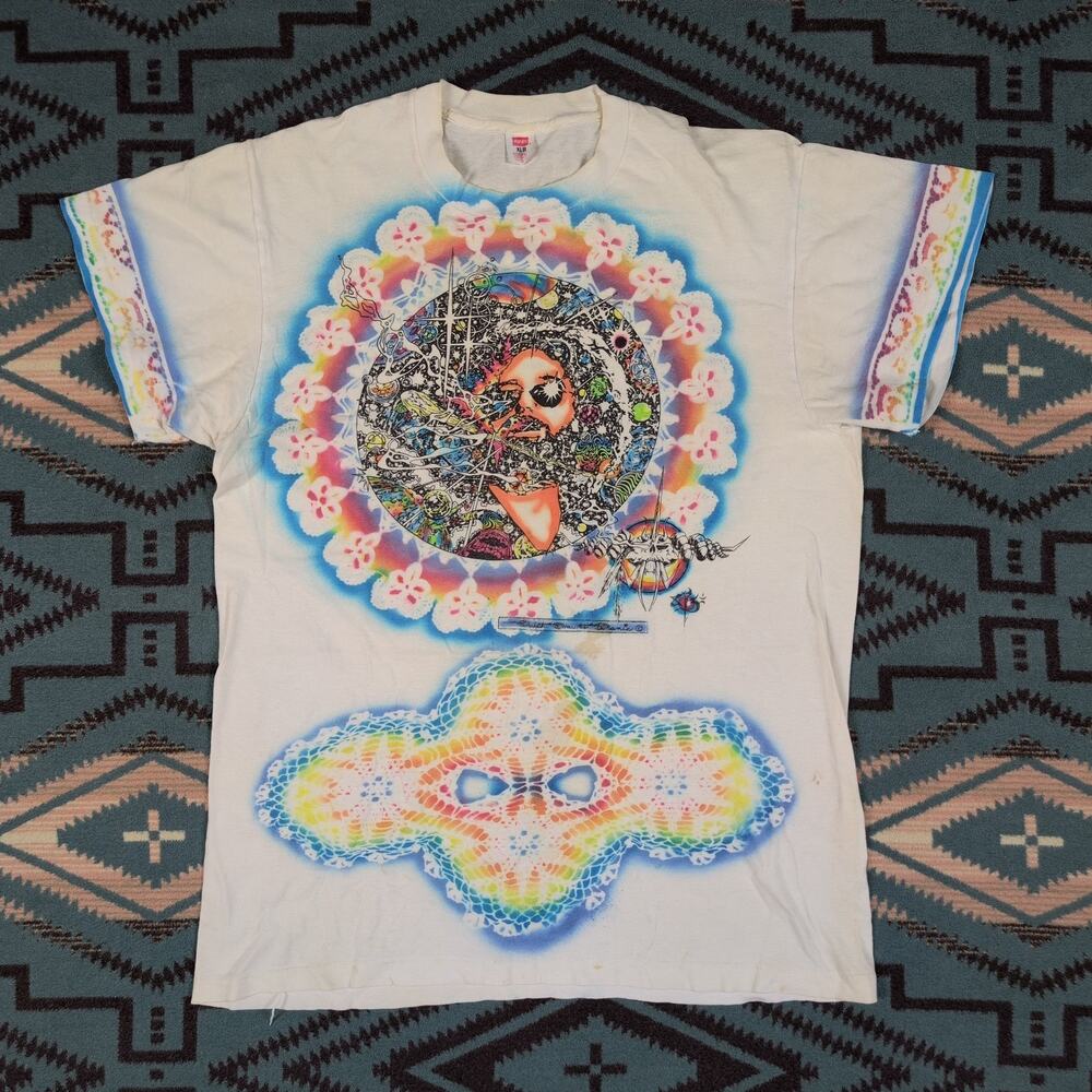 Grateful Dead Jerry Garcia Ralph Hawke Manis Shirt 1/1 Mandella 80's Tie Dye